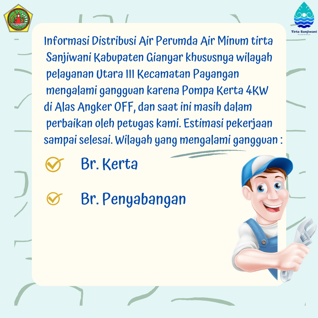 Info berita,Layanan PDAM,Kegiatan PDAM,gangguan layanan pdam,Berita PDAM,PERUMDA AMTS,PERUMDA AMTS Kabupaten Gianyar