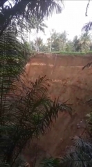 Terputusnya Pipa Distribusi di Br. Cebok-Tegallalang Akibat Tanah Longsor